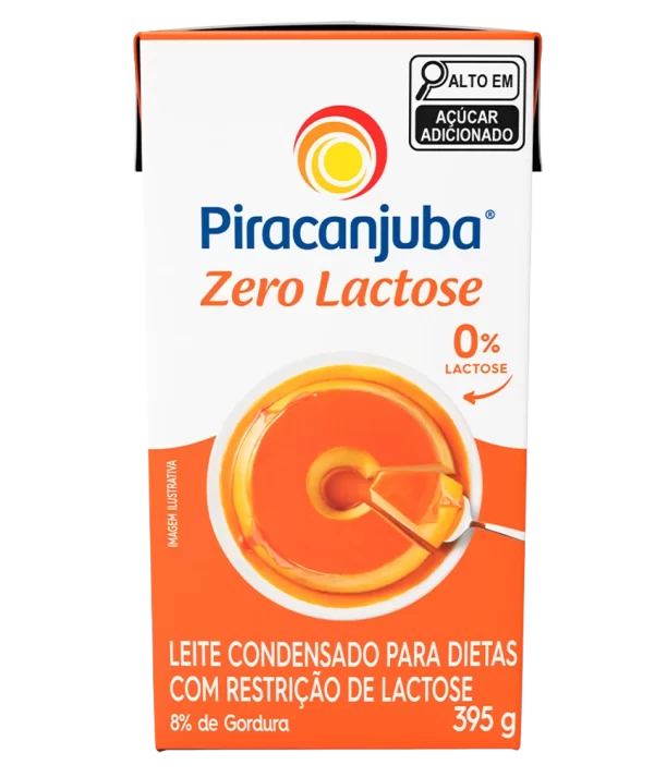 LEITE CONDENSADO ZERO LACTOSE PIRACANJUBA 395G