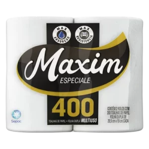 TOALHA DE PAPEL MAXIM ESPECIALE 400 FL C/10X2 UN