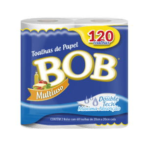 TOALHA DE PAPEL BOB 120 FOLHAS C/12X2 UN
