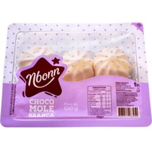 CHOCOMOLE BRANCO BANDEJA NBONN 100G