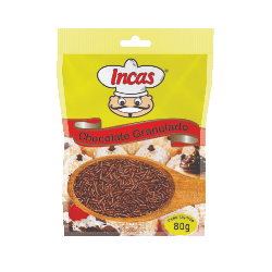 CHOCOLATE GRANULADO INCAS 80G C/20UN