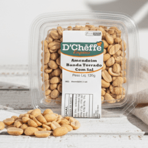 AMENDOIM BANDA TORRADO COM SAL D CHEFFE 120G
