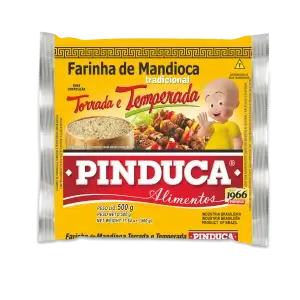 FARINHA TORRADA TEMPERADA PINDUCA 500G C/12UN