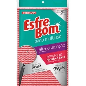 PANO ESFREBOM MULTIUSO VERMELHO